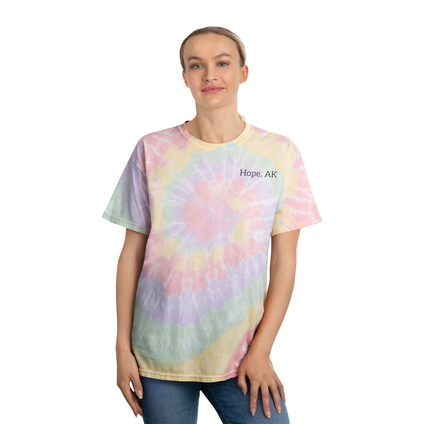 Spiral Tie-Dye Tee, Hope Is Dope, Unisex Apparel, Boho Style, Festival Wear, Gift for Friends
