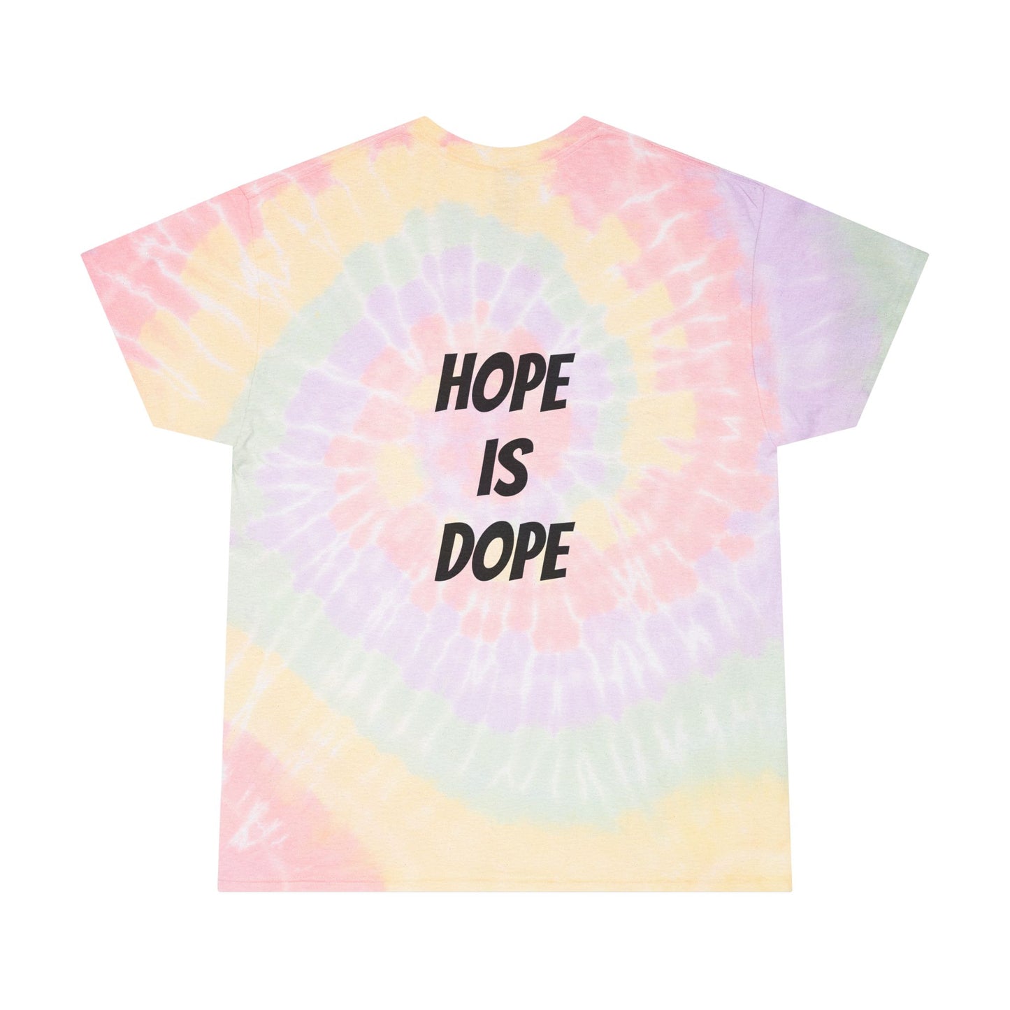 Spiral Tie-Dye Tee, Hope Is Dope, Unisex Apparel, Boho Style, Festival Wear, Gift for Friends